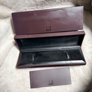 DUNHILL Brown Watch Box + Manual + Outer Box 11x3.5x2.5 inches